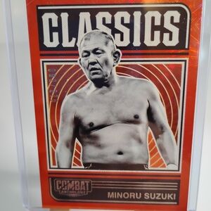 Classics Minoru Suzuki Trading Card - Red